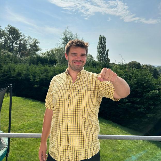 Willem voor team Warre