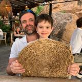 Samuel en Astrid op wandel