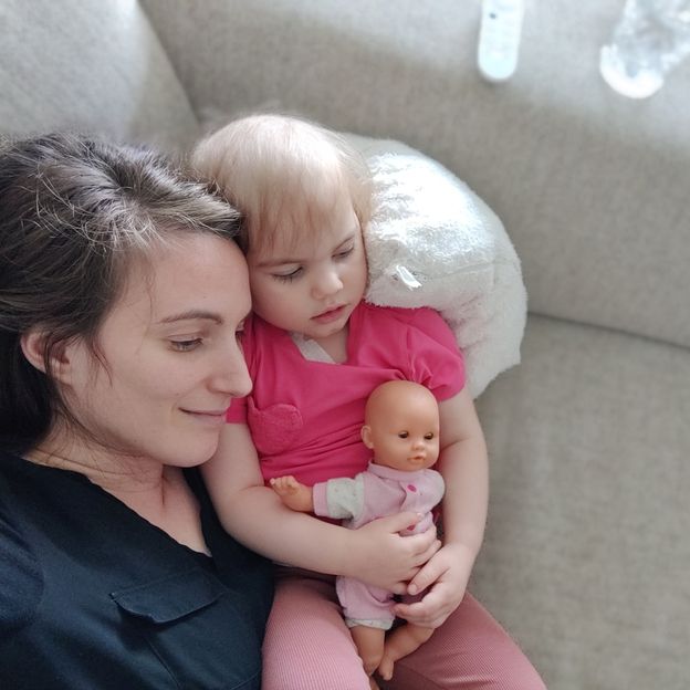 Mama voor Pink Mila