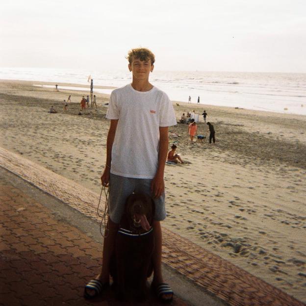 Lars voor Team Warre