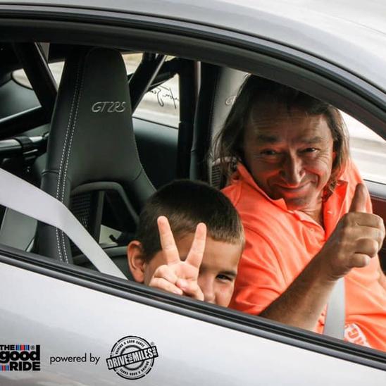 I promise to take my finest car out to drive & motivate the kids & their family