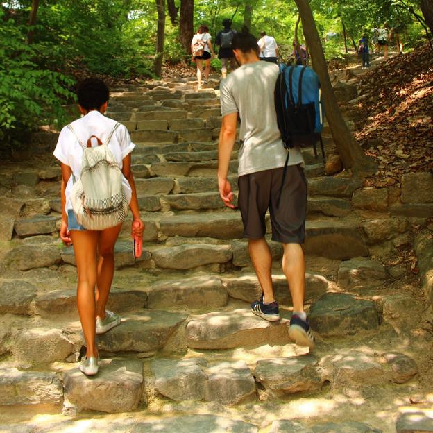 Climb stairs against cancer